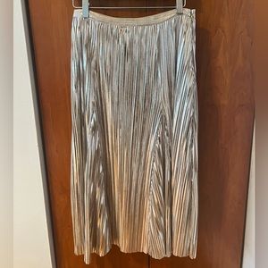Anthropologie Metallic Skirt